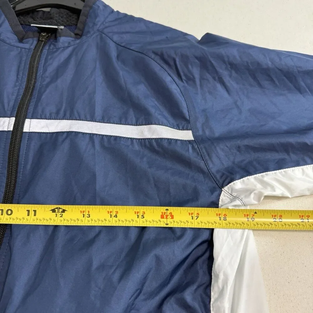 Nike Golf Jacket Women Medium Clima Fit Full Zip Vented Windbreaker Size Navy